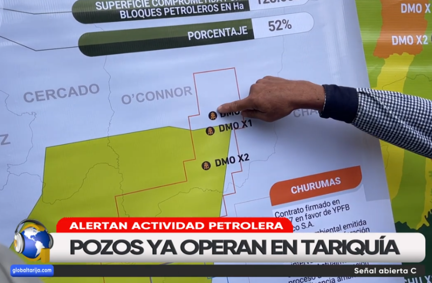 DEMOSTRARÁN QUE OPERACIONES PETROLERAS EN TARIQUÍA YA COMENZARON