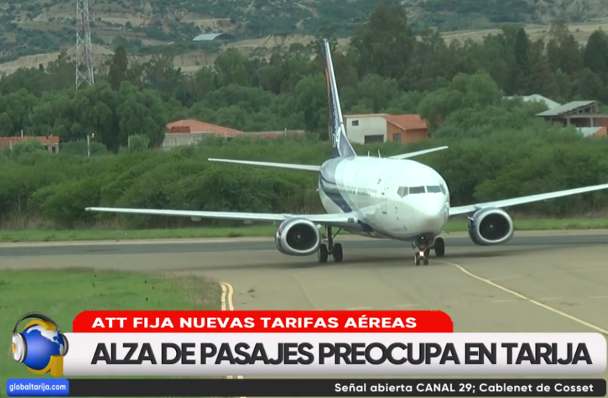 LA A.T.T. DICTA ESCALA DE TARIFAS MÁXIMAS PARA VUELOS INTERNOS