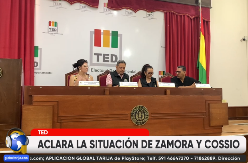 TED CONFIRMA A MARIO COSSÍO Y RATIFICA INHABILITACIÓN DE ZAMORA