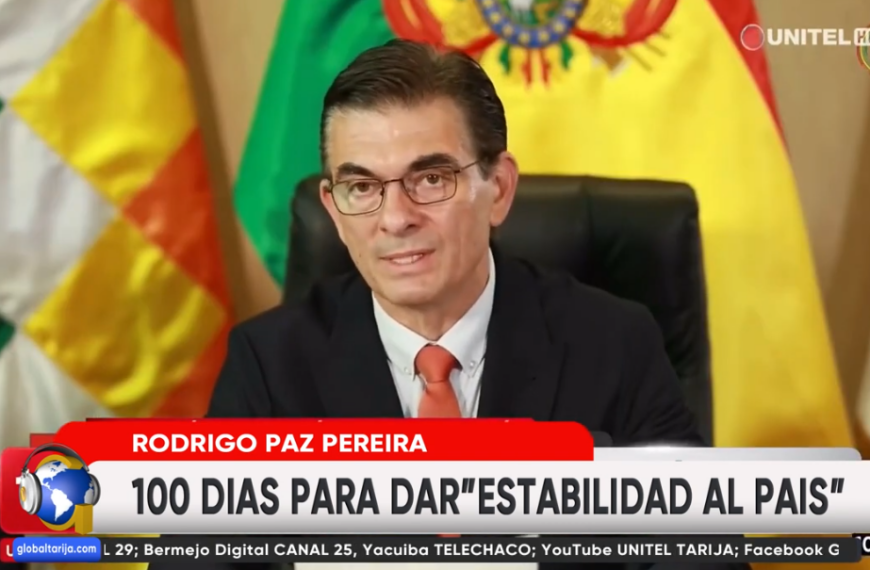 ANALISTA DESTACA 100 DÍAS DE PRESIDENTE PAZ POR LOGRAR ESTABILIDAD NACIONAL