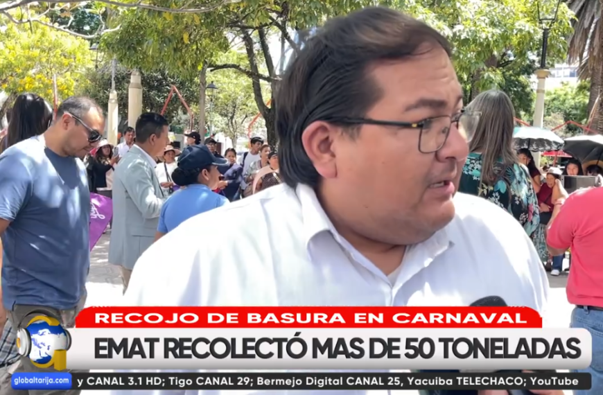 TRAS EL CARNAVAL EMAT LEVANTÓ MAS DE 50 TONELADAS DE BASURA