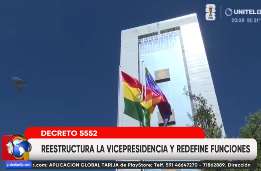 POR DECRETO PAZ TRANSFIERE FUNCIONES DE LA VICEPRESIDENCIA A MINISTERIO