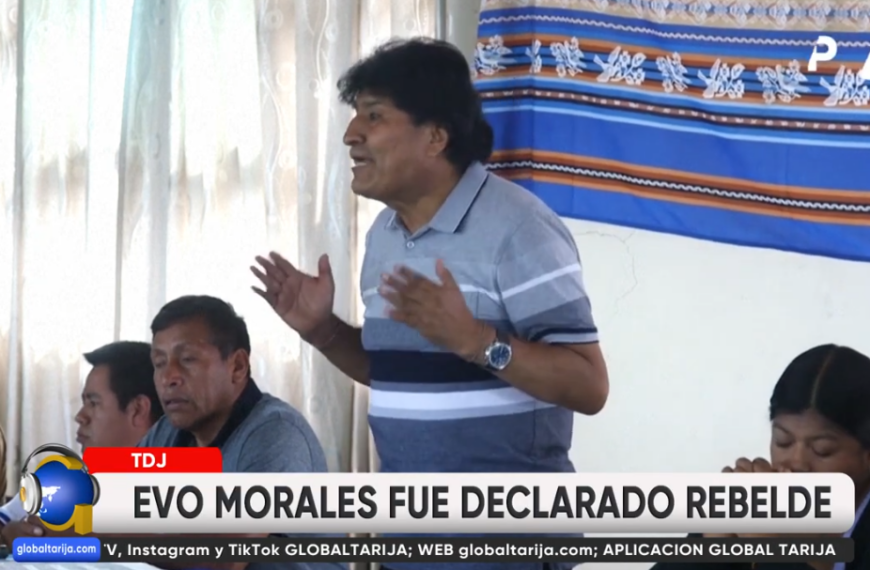 PROCESO CONTRA EVO ESTA PARALIZADO POR FALTA DE SU APREHENSIÓN