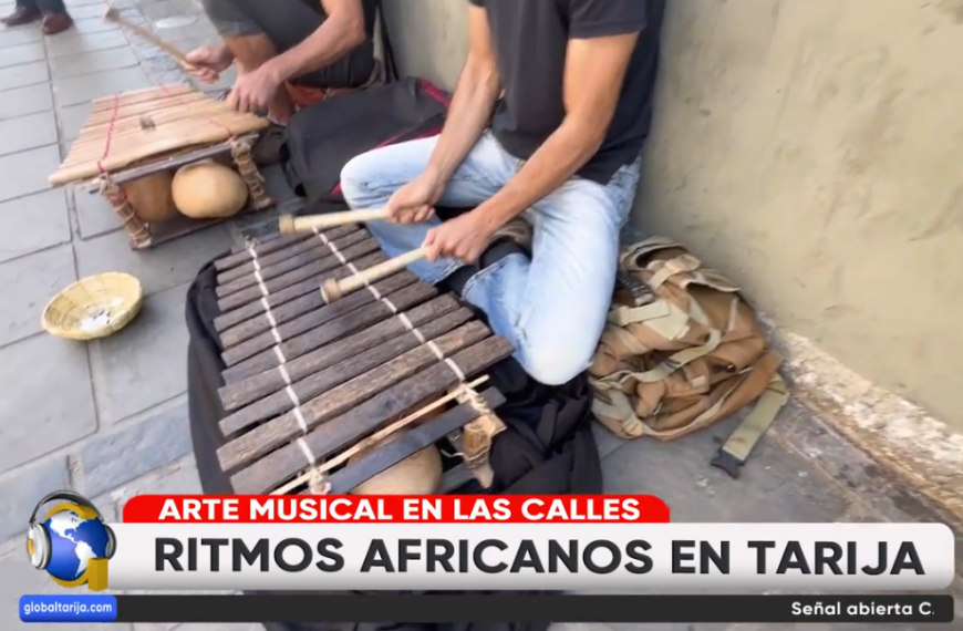 ARTISTAS CALLEJEROS LLEGAN A TARIJA CON RITMOS AFRICANOS