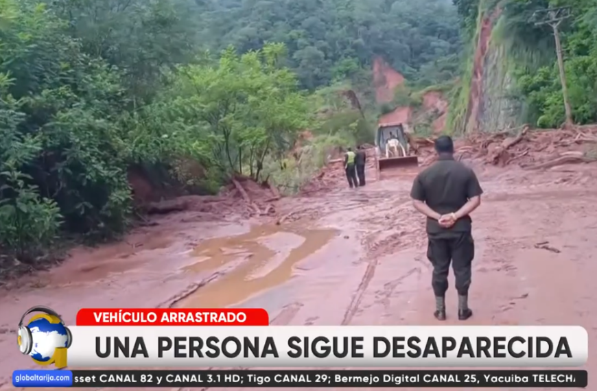 DESAPARECIDOS: MAZAMORRA ARRASTRA VEHÍCULO CON 2 OCUPANTES