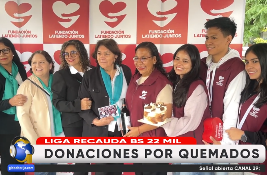 LIGA DEL QUEMADO RECAUDA 22 MIL BS. PARA ATENCIÓN A PACIENTES GRAVES