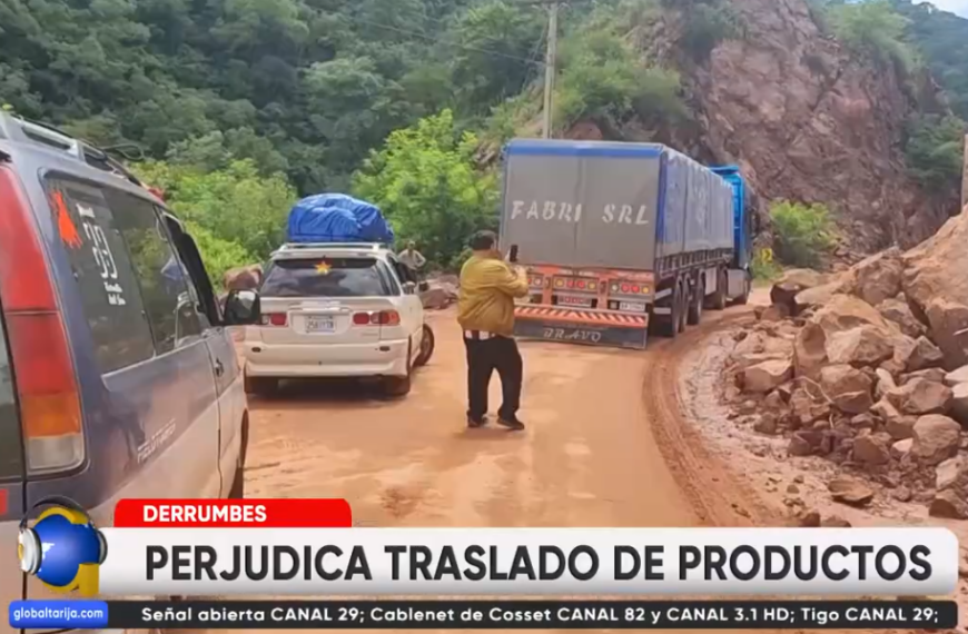 DERRUMBES AL CHACO IMPIDEN TRANSPORTE DE PRODUCTOS A SANTA CRUZ