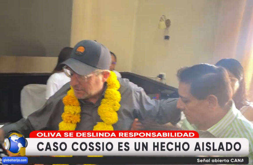 OLIVA ASEGURA QUE NO TIENE NADA QUE VER EN INHABILITACIÓN DE COSSÍO