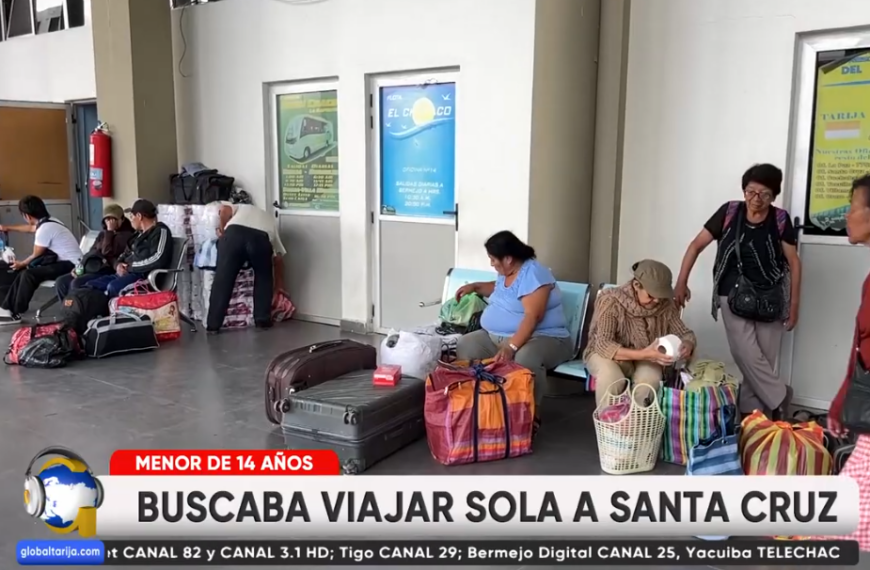 MENOR DE 14 AÑOS INTENTABA VIAJAR SOLA A SANTA CRUZ