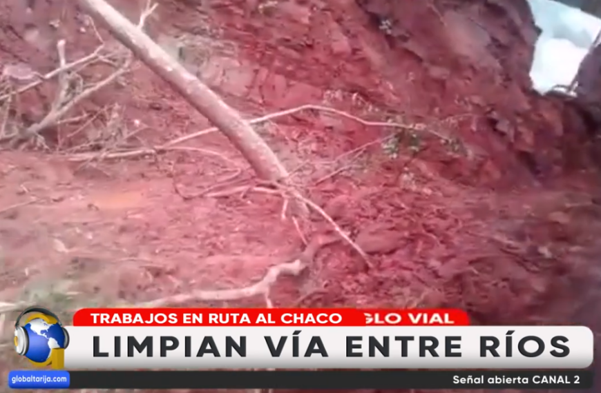 HABILITAN PASO DE 2 HORAS EN  CARRETERA TARIJA-ENTRE RÍOS-VILLA MONTES