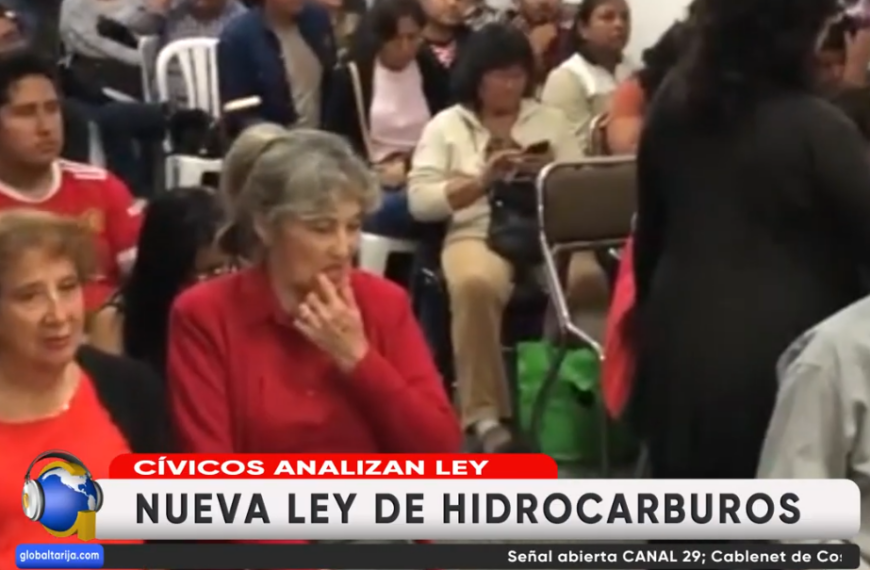 CÍVICOS ANALIZAN PROPUESTA DE NUEVA LEY DE HIDROCARBUROS